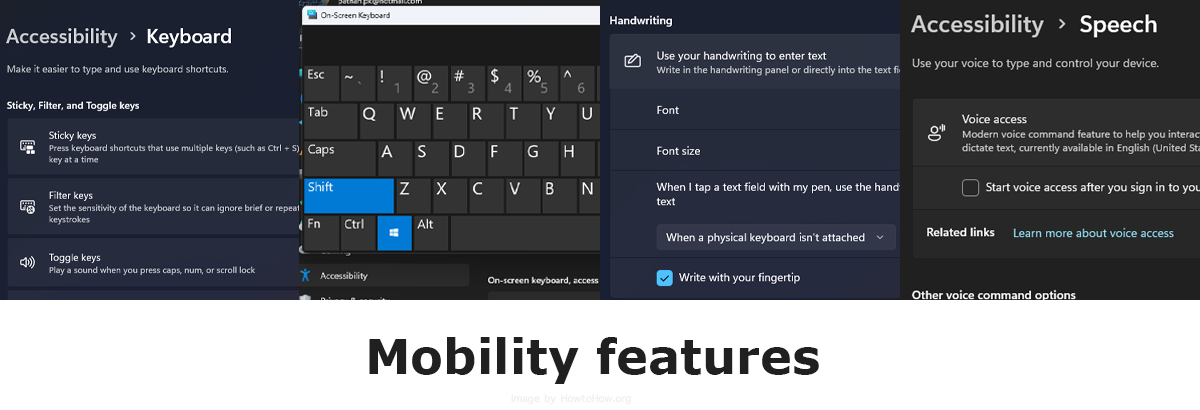 Mobility Accessibility in Windows 11